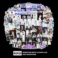 Наклейки BTS - Festa набір 90 шт к поп k pop картки бтс бантан ломо карти наліпки