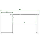 Письмовий стіл з тумбою-ліжко трансформер 3 в 1 Дуб крафт білий, фото 6