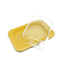Масленка для сливочного масла Рогожка 18,5х12х6 см желтый