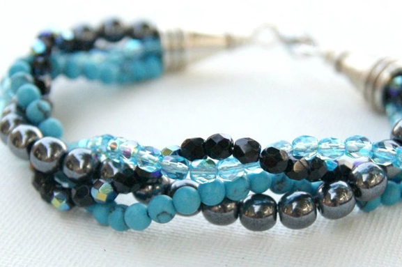 вита намистина-синій-браслет