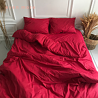Комплект постельного белья красного цвета