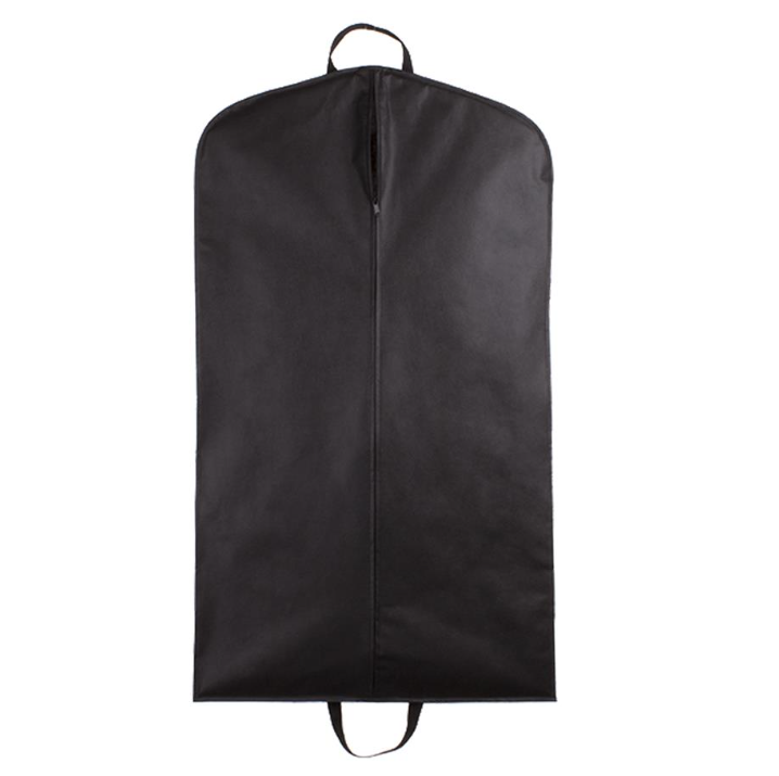 Чохол для зберігання одягу 60х150 см із повітропроникної тканини "спанбонд", дві ручки, колір чорний