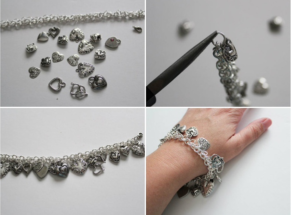 вироби Шарм браслет-колаж-кроки