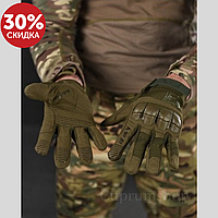Тактические армейские перчатки Mechanix полнопалые, Штурмовые военные перчатки с костяшками, Размеры L XL XXL