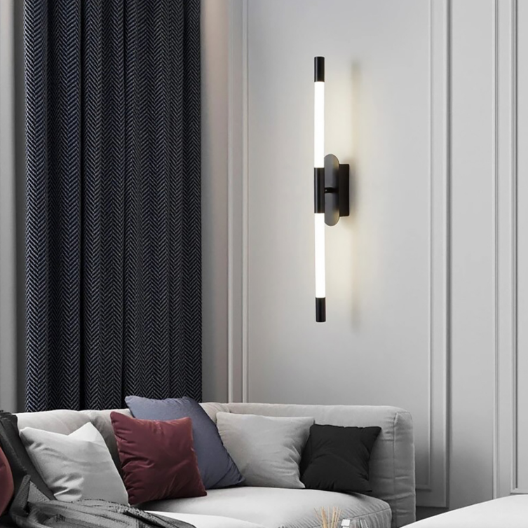 Настінний чорний світильник PHOBOS довжиною 60см, 80см і 100см, фото 1