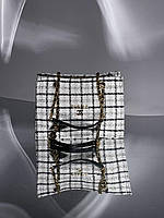 Жіноча сумка Chanel Textile Tote Bag White/Black