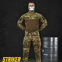 Військовий костюм мультикам Striker Мультикам армійська форма рипстоп із посиленою зоною колін ukr
