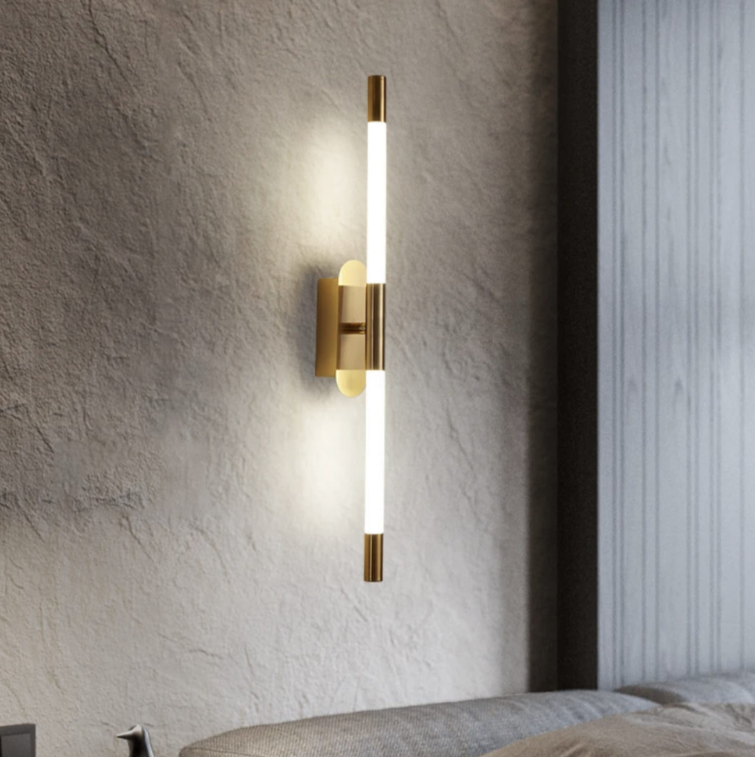 Настінний  світильник PHOBOS в кольорі латунь  довжиною 60см, 80см і 100см, фото 1