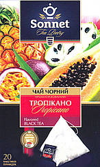 Чай Sonnet Тропікано чорний в пірамідках 20 шт.