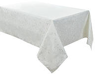 Кухонна скатертина на стіл Lefard Alba Lurex teflon 160х280 см Білий (AL226679)
