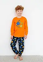 Піжама для хлопчика зріст 110-116 см на 4-5 років дитяча байка футер Монстри 3357