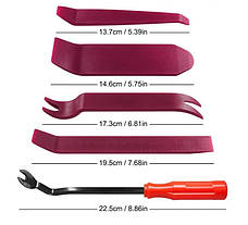 Авто набір лопаток для зняття обшивки, панелі (5шт), фото 3