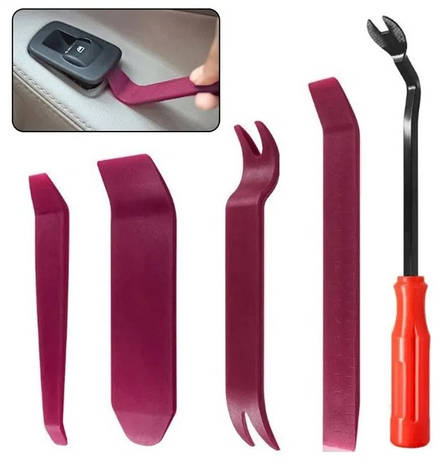 Авто набір лопаток для зняття обшивки, панелі (5шт), фото 1