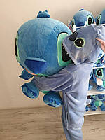 Мягкая игрушка Стич 95см голубой,плюшевая гипоалергенная пушистая игрушка-обнимашка лило и стич Lilo Stitch