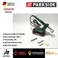 Аккумуляторная паяльная станция Parkside PLSA 20, оригинальный аккумуляторный паяльник парксайд