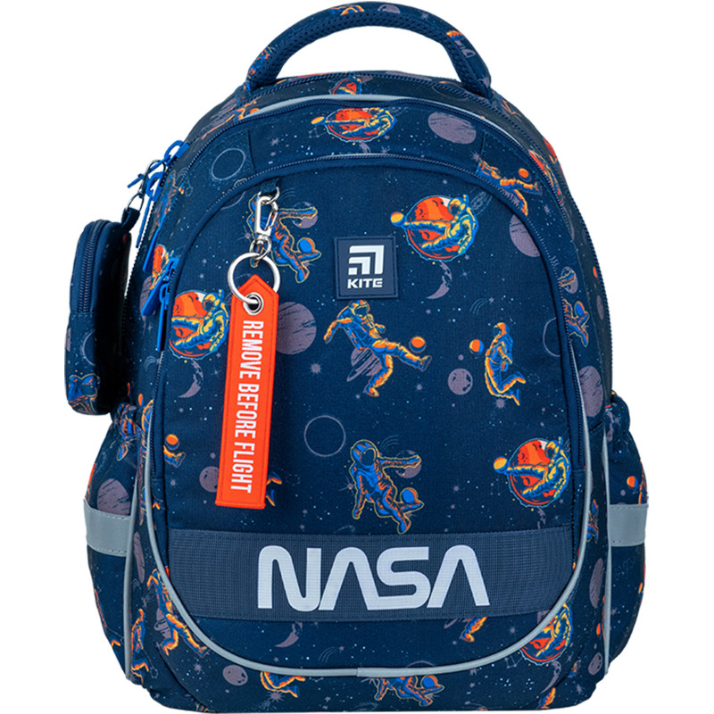 Рюкзак шкільний Kite Education NASA 38x28x16 см ,18 л синій (NS24-700M)