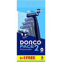 Бритва Dorco Pace 2 Plus для чоловіків 2 леза 6 шт. (8801038592145)