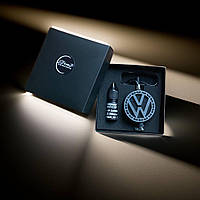 Ароматизатор в авто с логотипом з натурального дерева в подарунковій коробці Volkswagen ( Фольксваген ) P. RABANNE-« Lady Million »