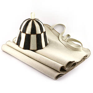 Набір для сауни світло-сірий XXL N-305