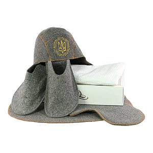 Набір чоловічий подарунковий для лазні та сауни -Танкіст - N-169