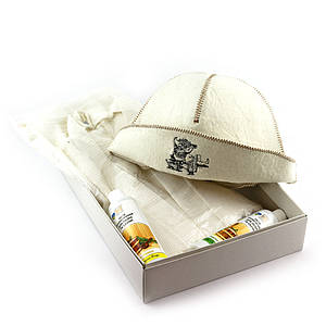 Подарунковий набір для сауни 10 -Банщик- для нього N-133