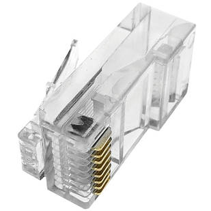 RJ45 кат. 5e Конектор з'єднувальний неекранований (упаковка 100 шт)