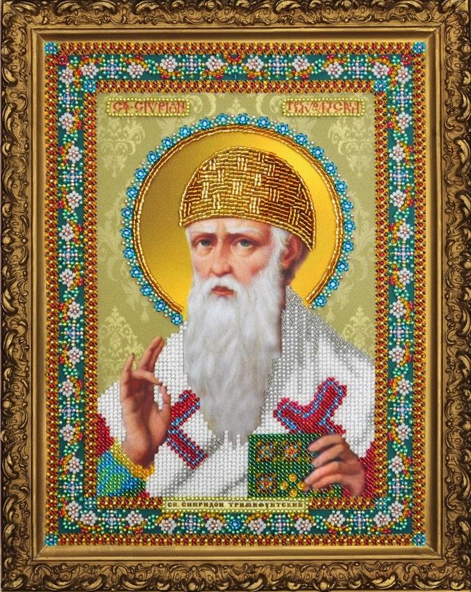 Набір для вишивання бісером Ікона Святника Спіридону Тримітанського Р-380