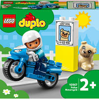 Конструктор LEGO DUPLO Town Полицейский мотоцикл 5 деталей (10967) p