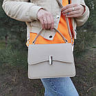 Жіноча сумка крос-боді 24,5*17,5 см із клапаном на магніті зі штучної шкіри Nata, фото 2