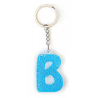 Брелок YES 554255 буква B голубая