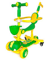 Дитячий складаний самокат-біговел світяться колеса, що світиться, музична платформа