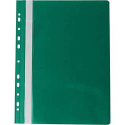 Папка-швидкозшивач Buromax A4, perforated, PVC, green/ PROFESSIONAL (BM.3331-04) e