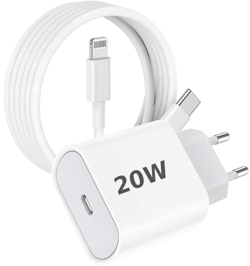 Зарядний пристрій для швидкого заряджання iPhone Power Adapter 20W, кабель Type C
