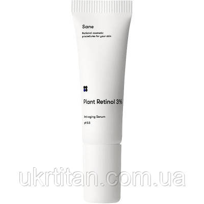 Оригінал! Сироватка для обличчя Sane Plant Retinol 3% Anti-aging Serum pH 5.5 З ретинолом 10 мл (4820266830519) - Вища Якість!, фото 1