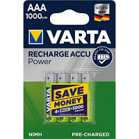 Аккумулятор Varta AAA Rechargeable Accu 1000mAh * 4 (05703301404) c