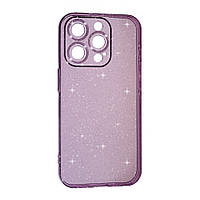 Чехол силиконовый Clear Shine на iPhone 13 Pro Max фиолетовый