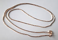 Позолоченная цепочка Хuping Jewelry (0,1х60см) ювелирный шнур (ХРС-068)