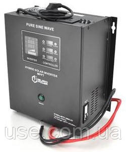 Гібридний сонячний інвертор 1400W, 1,4 кВт, 24V, Вольт, підключення акумуляторів та панелей