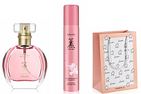 Парфюмерный набор для женщин Kaori (парфюмерная вода, парфюмерный дезодорант, подарочный пакет)