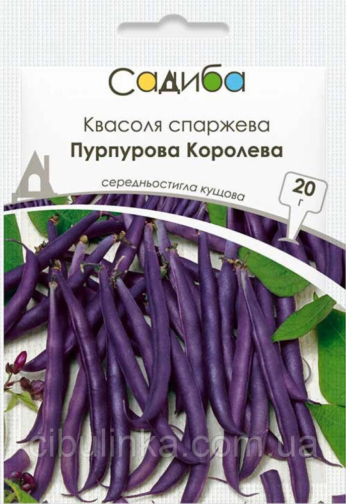 Квасоля спаржева Пурпурна королева Садиба центр 20 г