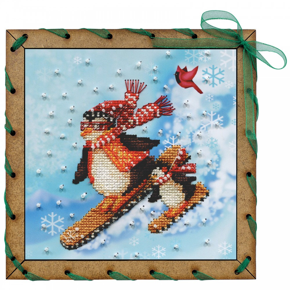 Набір для вишивання на полімерній перфорованій основі Perfostitch 'Спортсменів', фото 1