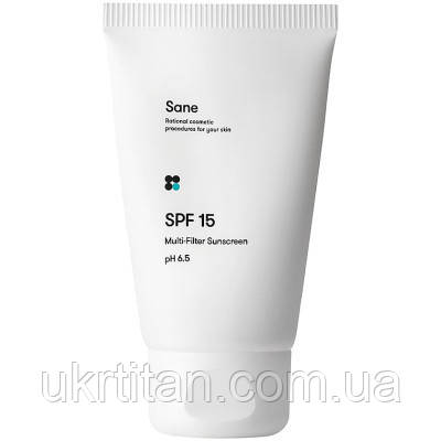 Оригінал! Крем для обличчя Sane SPF 15 Multi-Filter Sunscreen pH 6.5 Денний 40 мл (4820266830069) - Вища Якість!, фото 1