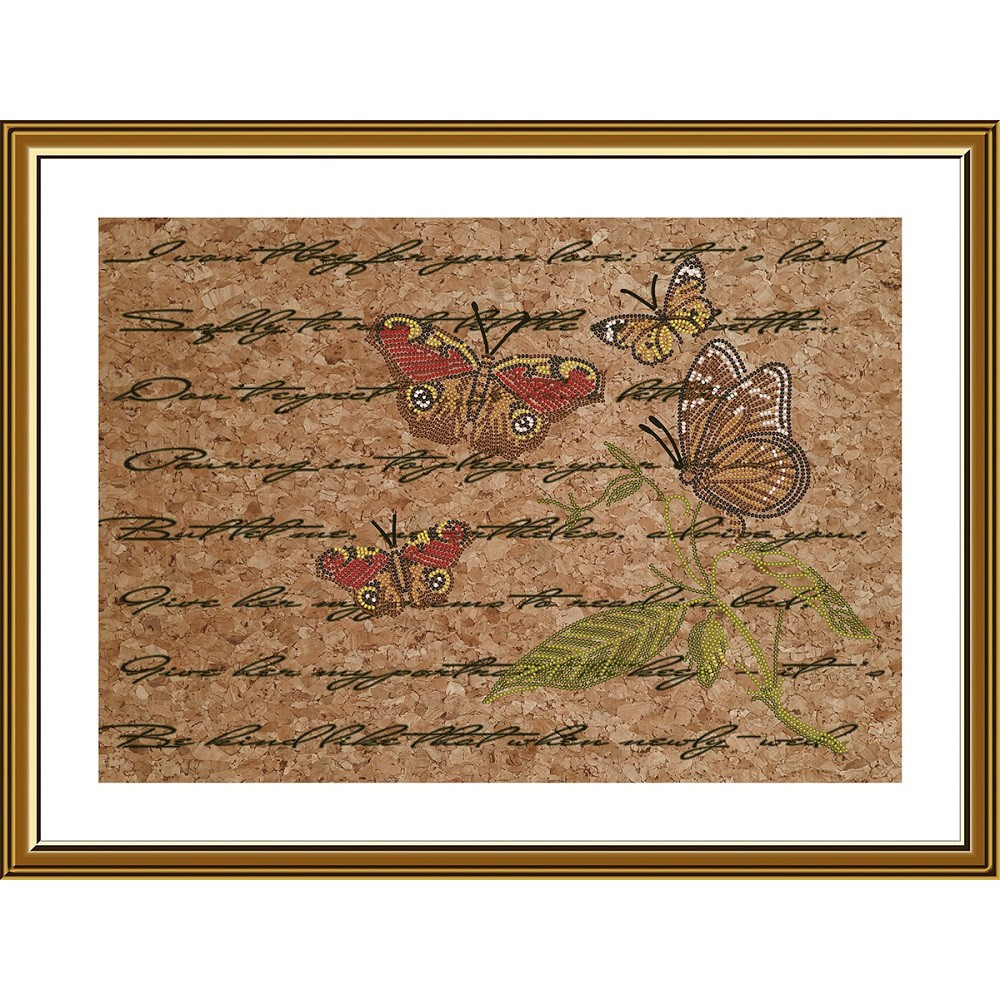 Набір для вишивання на корковій основі 'Яскраві крильця', фото 1