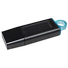 USB Flash Kingston 64GB USB 3.2 Gen1 DataTraveler Exodia, Black/Teal, Retail, фото 2