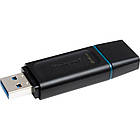 USB Flash Kingston 64GB USB 3.2 Gen1 DataTraveler Exodia, Black/Teal, Retail, фото 4