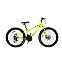 CrossBike Велосипед CROSSBIKE Spark D 24" 11" Неоновый-Желтый