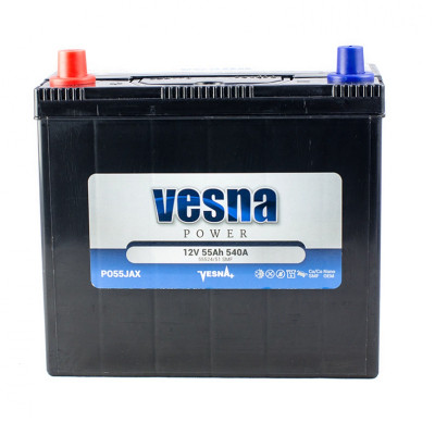 Аккумулятор автомобильный Vesna 55 Ah/12V Japan (415 755) p - фото 1 - id-p2120629224