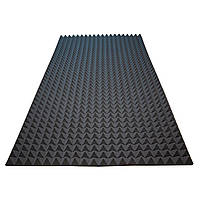 Акустичний поролон Ecosound піраміда 30 200х100 см Чорний графіт