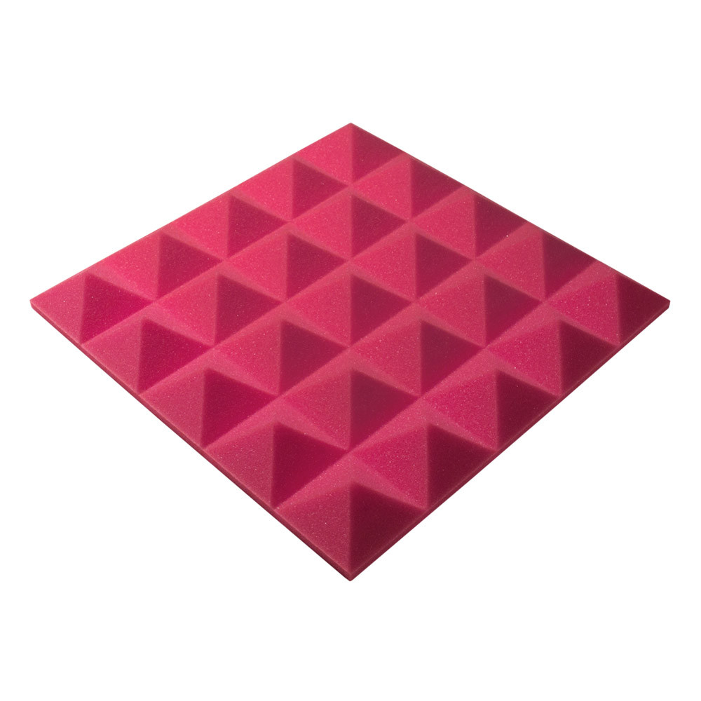 Панель із акустичного поролону піраміда Ecosound Pyramid Gain Rose 50 45х45 см Рожевий
