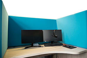 Акустична ширманакладка для офісних столів Ecosound Quadro Screen Multicolor 50 100х50 см Зелений